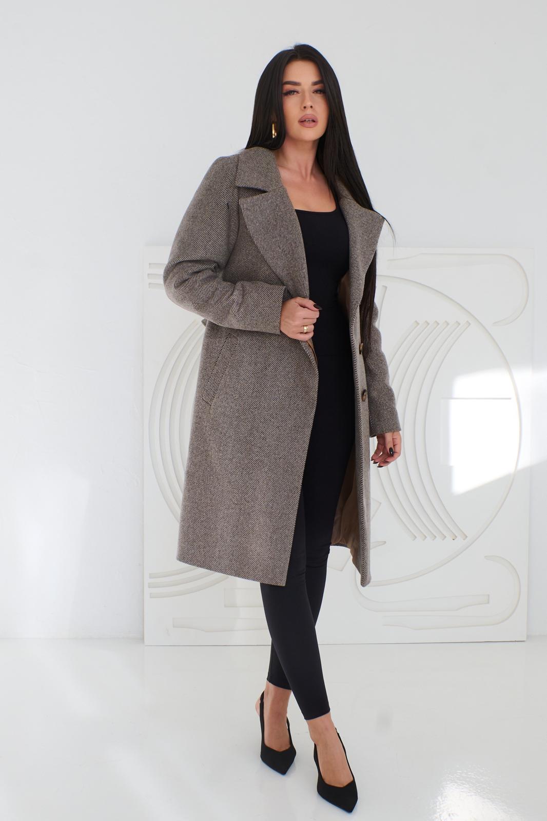 Sofia Wollmantel - braunbeige