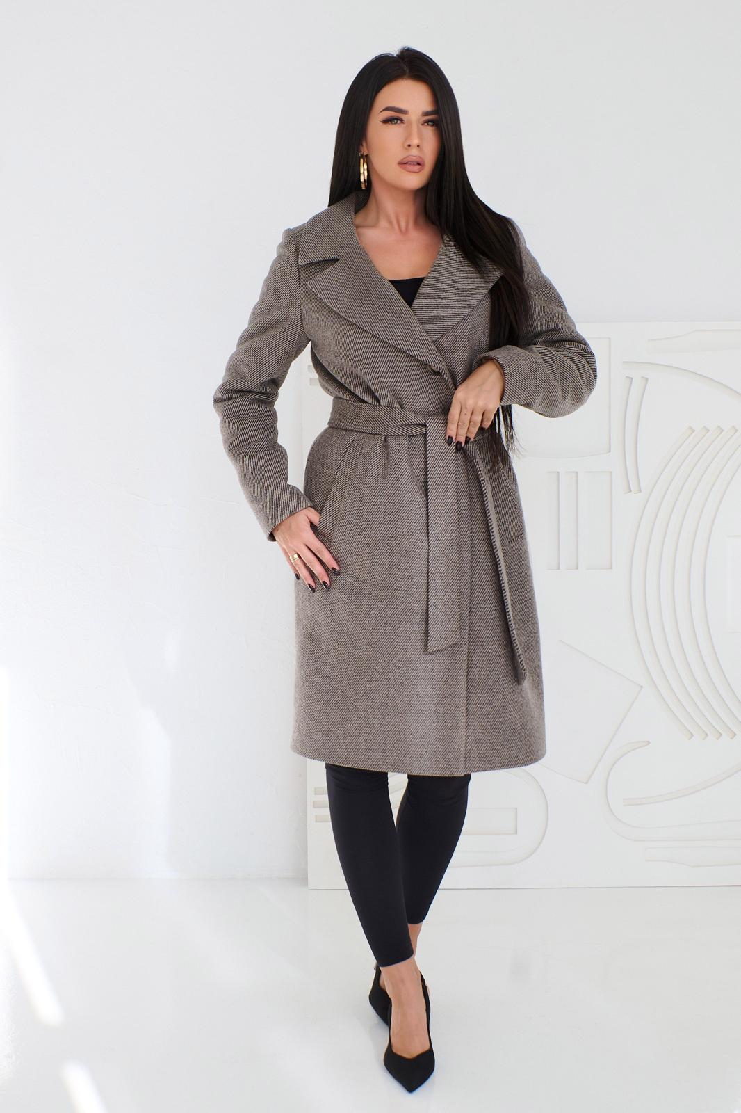 Sofia Wollmantel - braunbeige